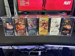 One Piece TCG Card OP(01-06) Japanese Sealed Booster Box Lot w/Acylic Cases - Image 3
