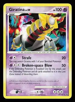 Giratina 27/127 Regular Rare Platinum Pokemon Card - Image 1