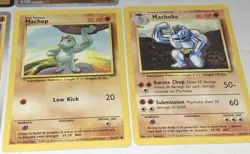1999 Wizards Machop & Machoke Base Set + Pokemon TCG Card Lot - Image 4