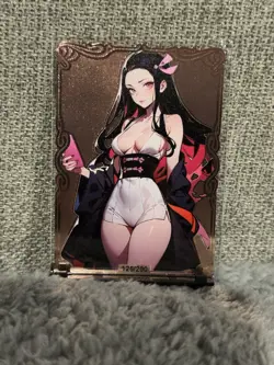 GODDESS STORY LSP #125/200 NEZUKO DEMON SLAYER METAL ANIME WAIFU CARD - Image 2