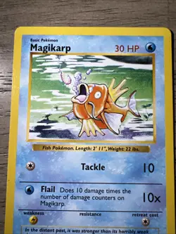 Magikarp 35/102 Shadowless Base Set Pokemon Card 1999 WOTC MP Vintage TCG - Image 3