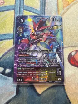 Globemon Alt Art BT21-023 SR WORLD CONVERGENCE Digimon Card English NM - Image 1