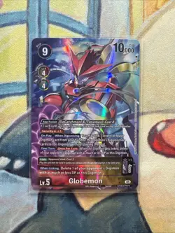 Globemon Alt Art BT21-023 SR WORLD CONVERGENCE Digimon Card English NM - Image 2