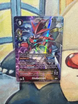 Globemon Alt Art BT21-023 SR WORLD CONVERGENCE Digimon Card English NM - Image 3