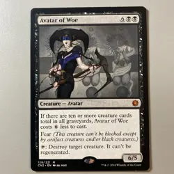 MTG Magic the Gathering Avatar of Woe (128/234) Conspiracy Take the Crown LP - Image 1