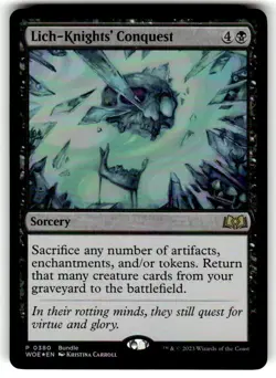 Lich-Knights' Conquest Wilds of Eldraine Foil MTG - Image 1