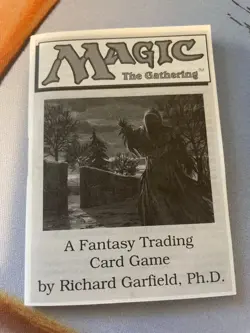 MTG Magic the Gathering Alpha Rulebook NM - Image 1