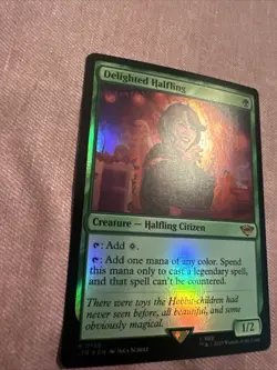 MTG The Lord of the Rings (LTR) Rare FOIL Delighted Halfling 158 - Image 4