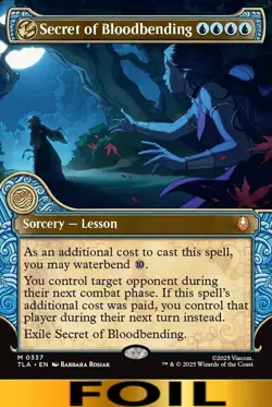 1x - Secret of Bloodbending - FOIL SHOWCASE - Avatar: The Last Airbender NM MTG - Image 1