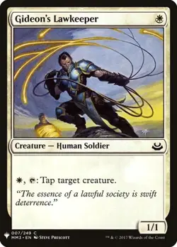 1x Gideon's Lawkeeper NM Eng MTG - The List - Image 1