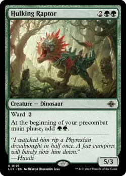 MTG - Hulking Raptor - LCI 0191 - Lost Caverns of Ixalan - Rare - Magic - Image 1
