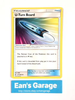 Pokemon U-turn Board Trainer item 211/236 Unified Minds Uncommon - MN - Image 1