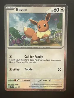 Eevee Holo Promo Pokemon TCG Scarlet and Violet Promo SV042 READ - Image 5
