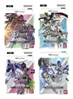 GUNDAM TCG CARD GAME STARTER DECK SET OF 4 ST01 ST02 ST03 ST04 ENGLISH - Image 1