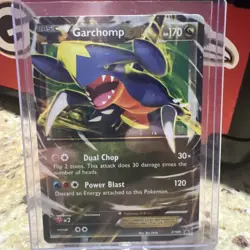 Pokemon Garchomp EX TCG XY Black Star Promo Holo Card XY09 - Image 1