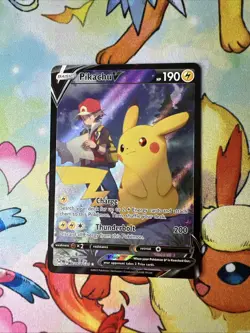 2022 Pokemon Pikachu V Lost Origin Holo Card TG16/TG30 NRMT/MT - Image 1