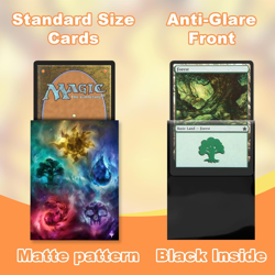 MTG Card Sleeves 100Ct,Standard Size Sturdy MTG Sleeves Matte Back Finish for Ba - Image 2
