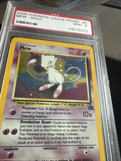 Pokemon League Mew Holo Black Star Promo Card #9 PSA 9-2000 Vintage - Image 3
