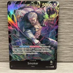One Piece Card Game Smoker Op02-093 Alt Art Leader Paramount War English - Image 1