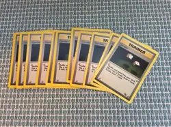 Lot of 14 Pokemon 1999 Fossil Gambler Common Trainer Cards 60/62 one owner - Image 1