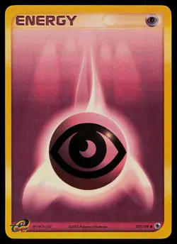 Pokemon Card - Psychic Energy Ruby and Sapphire 107/109 Common Reverse Holo - Image 1