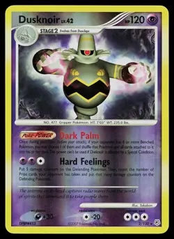 Pokemon Card - Dusknoir Diamond and Pearl 2/130 Holo Rare Reverse Holo - Image 1