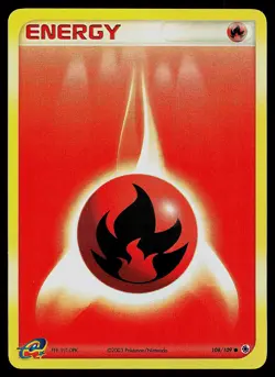 Pokemon Card - Fighting Energy Ruby and Sapphire 105/109 Common Reverse Holo - Image 1