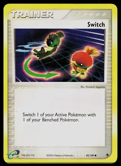 Pokemon Card - Switch Ruby and Sapphire 92/109 Reverse Holo - Image 1