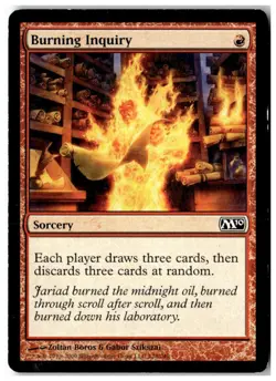 MTG Burning Inquiry - Magic 2010 (M10) Moderately Played English - Image 1