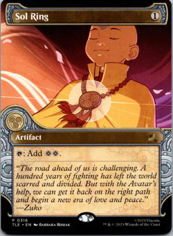 Sol Ring (Showcase) (316) Avatar: The Last Airbender: Eternal-Legal Regular NM - Image 1