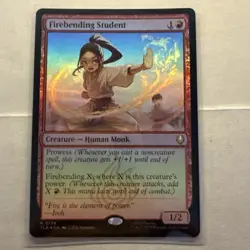 MTG FOIL Firebending Student - Avatar: The Last Airbender #139 - Image 1