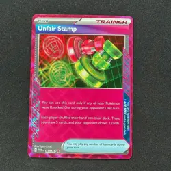Unfair Stamp 165/167 Ace Spec Rare SV06: Twilight Masquerade NM/M Pokemon TCG - Image 1