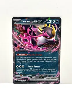 Pokemon TCG Fezandipiti EX 038/064 SV Shrouded Fable - Double Rare Holo- NM - Image 1