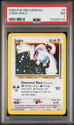 2000 POKEMON NEO GENESIS #9 LUGIA-HOLO PSA 7 - Image 1