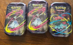 Lot Of 3 SEALED Pokemon TCG Mega Heros Mini Tins - Image 1