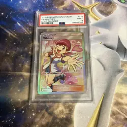 PSA 9 Pokemon trainer Whitney (Full Art) 214/214 Sm-Lost Thunder Holo - Image 1