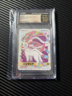 2023 MARUMIYA POKEMON STICKERS #36 SYLVEON CGC 10 PRISTINE - Image 1