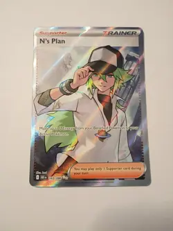 N's Plan 163/086 Pokemon Scarlet & Violet Black Bolt Ultra Rare - Image 1