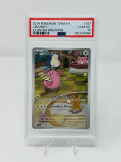 Pokemon 2024 Chansey 187/167 IR Twilight Masquerade GEM MINT PSA 10 - Image 1