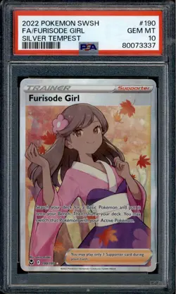 Furisode Girl - 190/195 - PSA 10 - Full Art - Silver Tempest - Pokemon - 73337 - Image 1