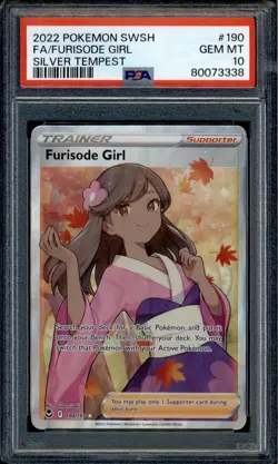 Furisode Girl - 190/195 - PSA 10 - Full Art - Silver Tempest - Pokemon - 73338 - Image 1