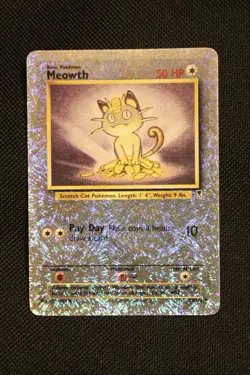 Vintage Pokemon Meowth Lot - Base Set Holo + Team Rocket (1999-2000) - Image 3