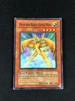 YUGIOH PHANTOM BEAST CROSS WING GX02-EN001 SUPER PLAY/EDGEWARE - Image 1