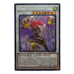 Yugioh! Cyber Slash Harpie Lady (Secret Rare) BLC1-EN010 Limited Edition NM - Image 1