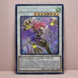 Yugioh! Cyber Slash Harpie Lady (Secret Rare) BLC1-EN010 Limited Edition NM - Image 2