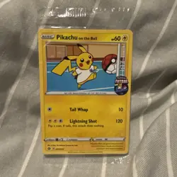 Pikachu On the Ball Pokemon Card * Sealed * - Image 1