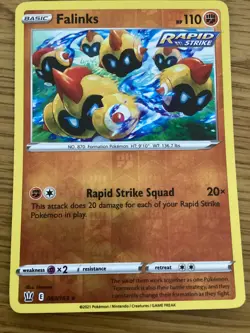 Falinks Pokemon Card 083/163 Reverse Holo- Used-Sword & Shield - Battle Styles - Image 1