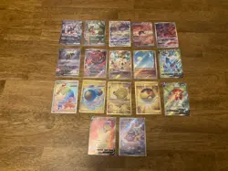 Japanese Pokemon 17 Card Lot - Miraidon, Koriadon, Groudon, Yveltal, Glaceon - Image 1