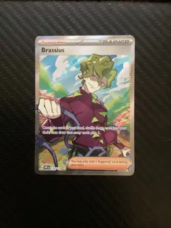 Pokemon TCG Brassius 135/131 2025 Prismatic Evolutions Ultra Rare Card - NM - Image 1