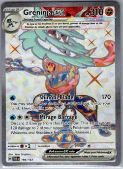 Greninja ex - 198/167 SV06: Twilight Masquerade - Pokemon Card - NM - Image 1